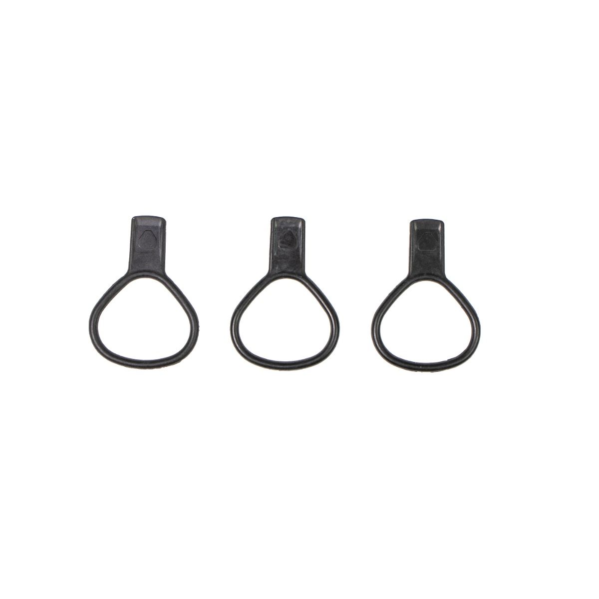 Caoutchoucs de serrage pour Frame-Pack RC noirs