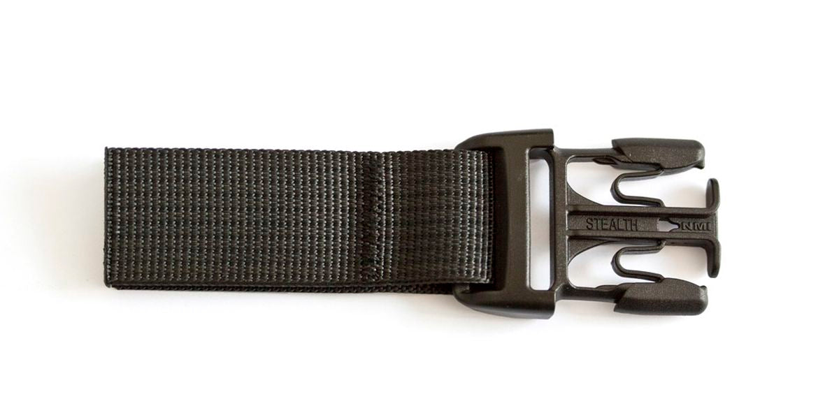 E178 Ortlieb Side-release buckle Stealth, 25mm, with strap