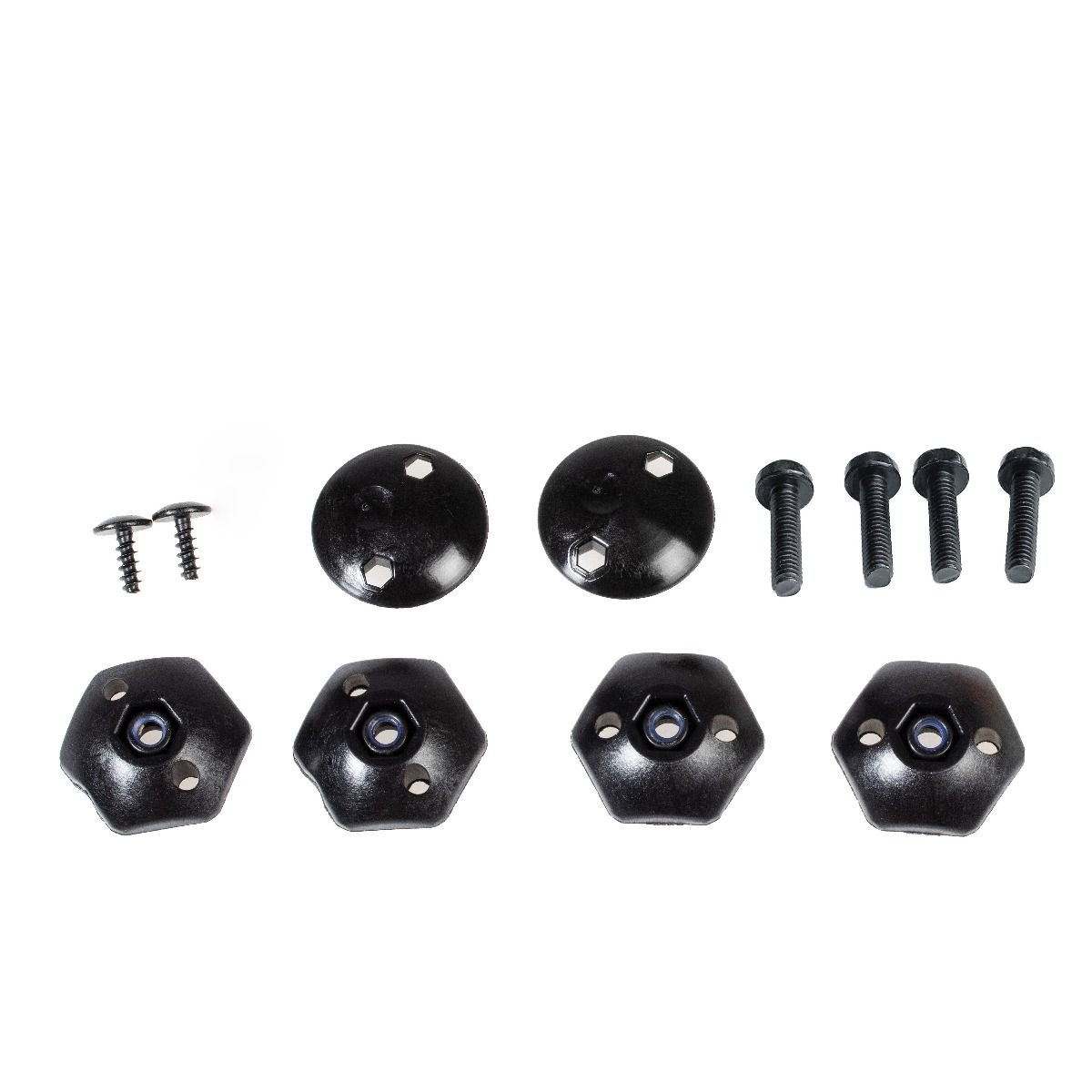 Screw set for fastening the upper QL2.1 rail