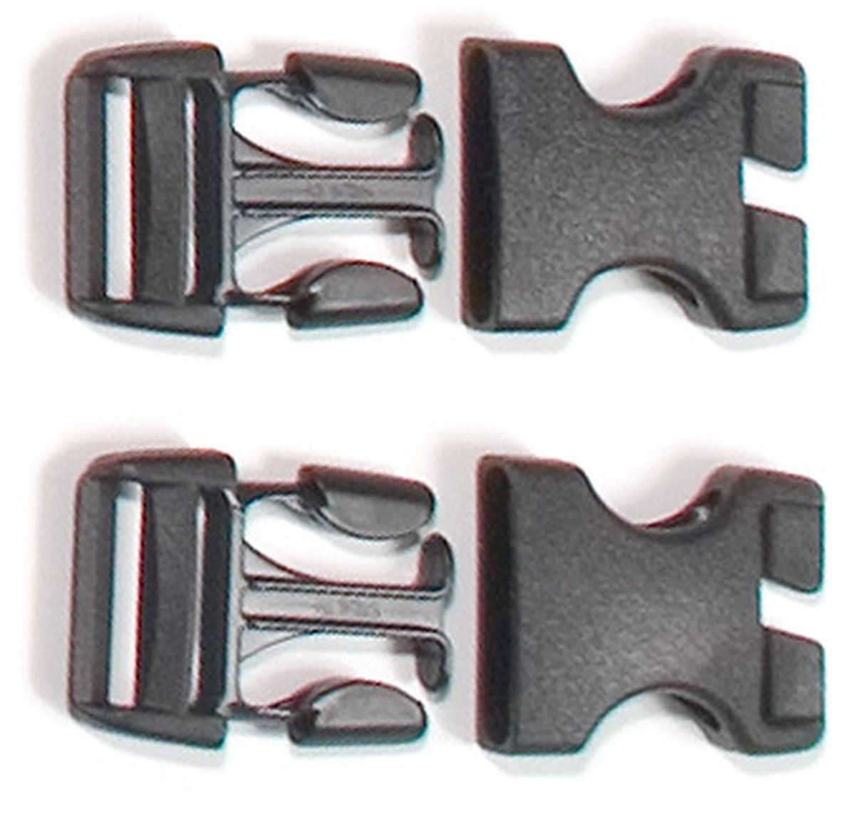 Stealth side-release buckles for Rack-Pack